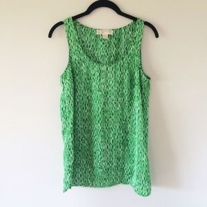 MICHAEL Michael Kors Sleeveless Print Top, ECU